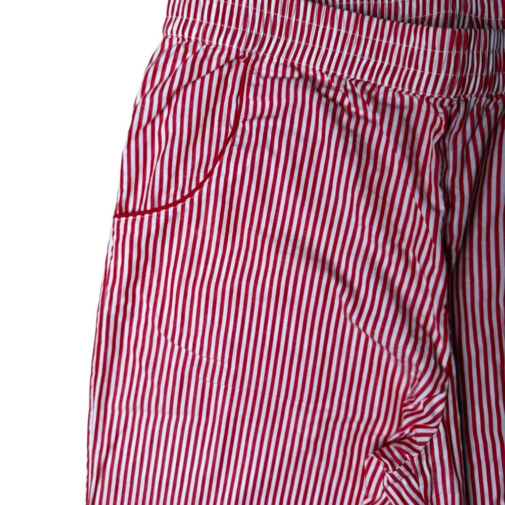 LAKE Pajamas Red & White Stripe 100% Cotton Set – Size Small (Top & Pants) - Picture 8 of 8